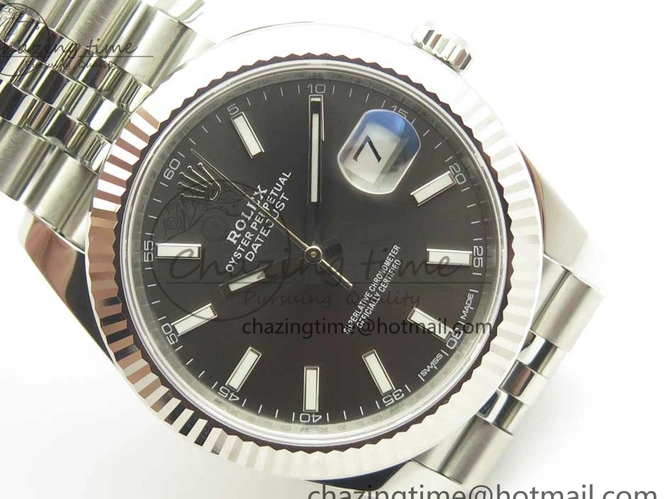 MiroTime 1219 DateJust 41 126334 904L SS DJF 1:1 Best Edition Gray Dial on Jubilee Bracelet A Colorful 3301